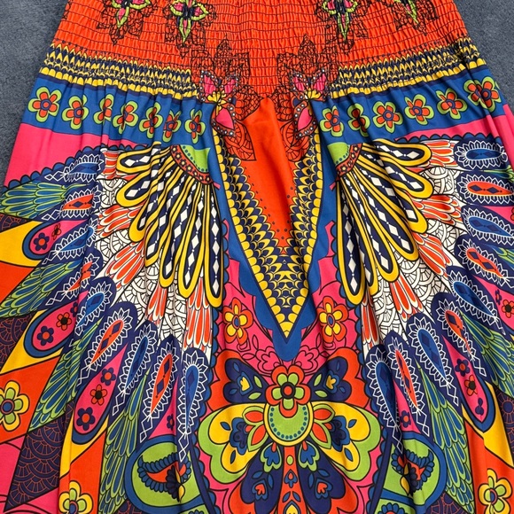 Cristinalove Multicolor Bohemian Smocked Dress - Picture 6 of 10